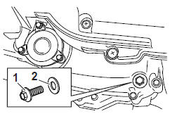 To change the engine oil (with or without oil filter element replacement)