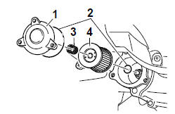 To change the engine oil (with or without oil filter element replacement)