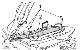 Replacing a rear turn signal light bulb