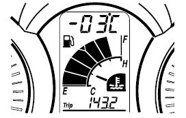 Ambient temperature display