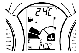 Ambient temperature display