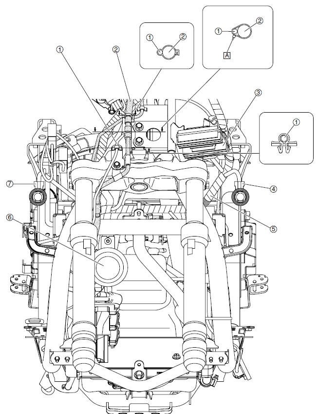 Front fork (front view)