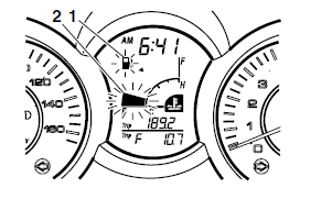 Checking the fuel level warning light