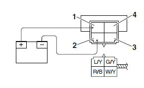 Starting circuit cut-off relay