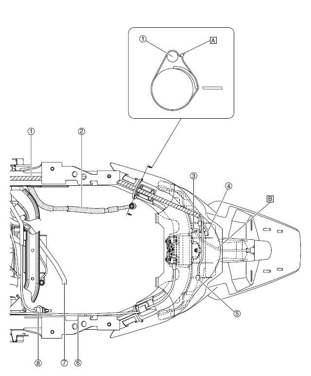 Tail/brake light (top view)