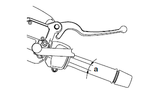 Adjusting the throttle cable free play 