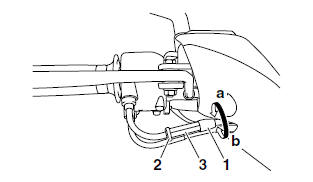 Adjusting the throttle cable free play 