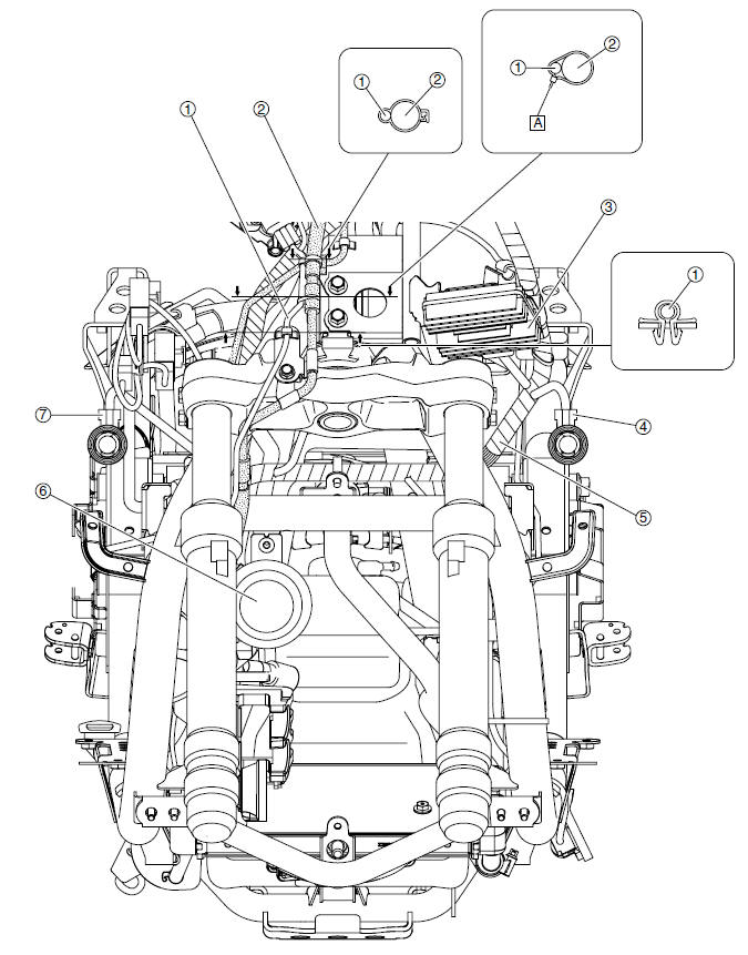 Front fork (front view)