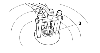 Disassembling the front wheel