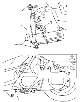 Changing the engine oil 