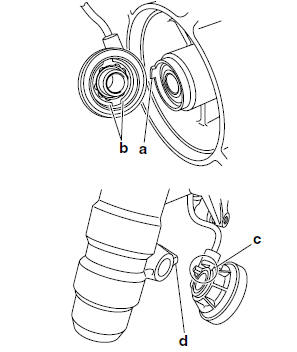 Installing the front wheel (front brake disc)