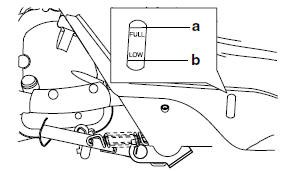 Checking the coolant level