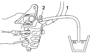 Replacing the front brake pads 