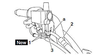 Installing the front brake master cylinder