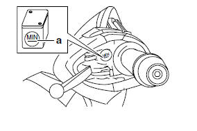 Replacing the rear brake pads (YP125R)