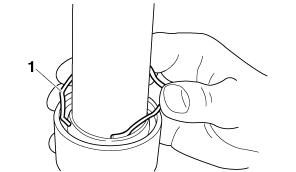 Assembling the front fork legs