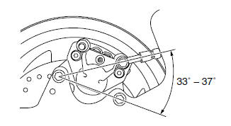 Installing the rear brake caliper (YP125R) 