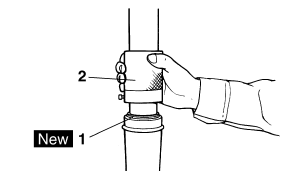 Assembling the front fork legs