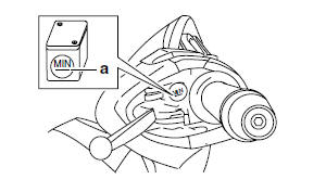 Installing the rear brake caliper (YP125R) 