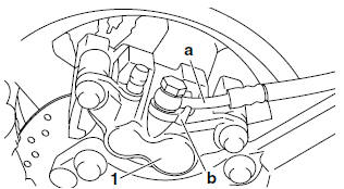 Installing the rear brake caliper (YP250R) 