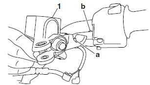 Installing the rear brake master cylinder