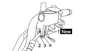 Installing the rear brake master cylinder