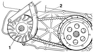 Installing the v-belt