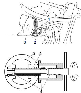 Removing the piston 