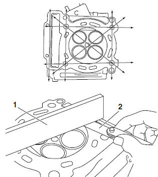 Checking the cylinder head 