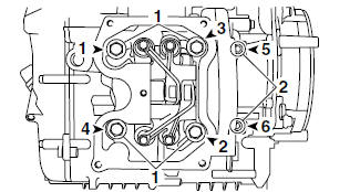 Installing the cylinder head