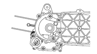 Disassembling the crankcase