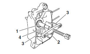 Removing the crankshaft assembly