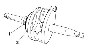 Checking the crankshaft and connecting rod