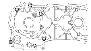 Disassembling the crankcase