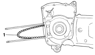 Removing the crankshaft assembly