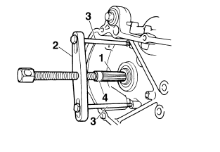 Removing the crankshaft assembly