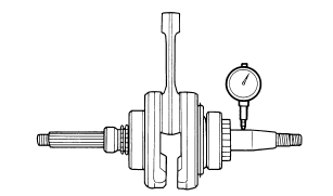 Checking the crankshaft and connecting rod 