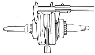 Checking the crankshaft and connecting rod 