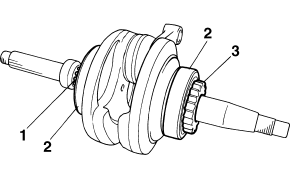 Checking the crankshaft and connecting rod 