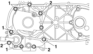 Assembling the crankcase