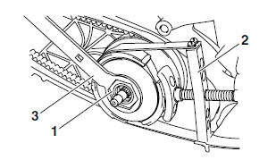 Installing the v-belt