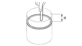 Checking the piston rings