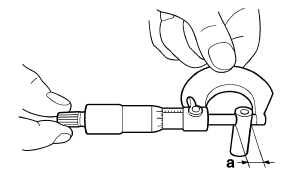 Checking the piston pin