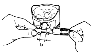 Checking the piston pin