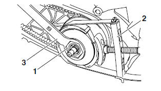 Removing the secondary sheave