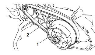 Removing the secondary sheave