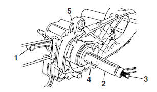 Installing the crankshaft