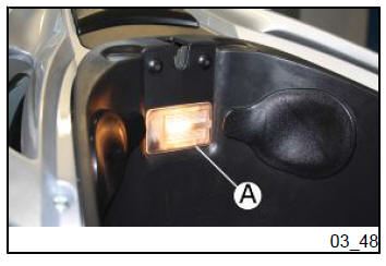 Helmet compartment lighting bulb