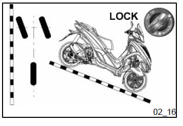 Front suspension locking system