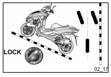 Front suspension locking system